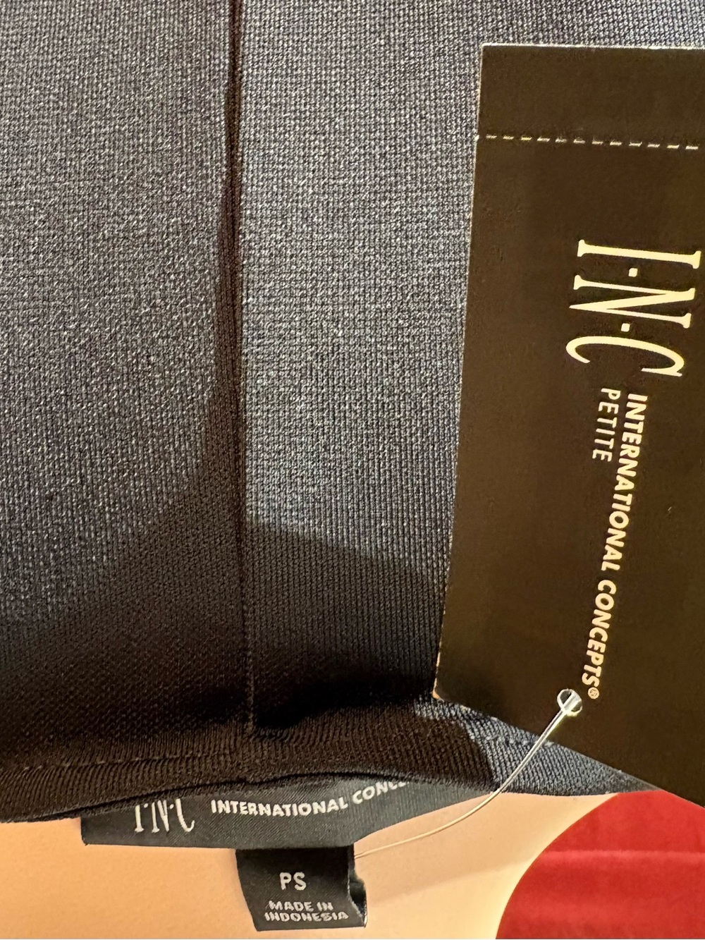 ✨ INC International Concepts Black Wrap Dress ✨ NWT - Picture 5 of 8